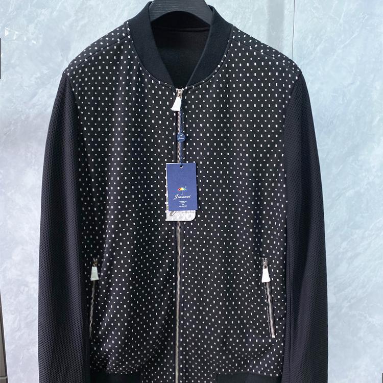 柜上货~新款春季棒球领兔毛夹克衫薄款外套商务休闲男修身上衣D59