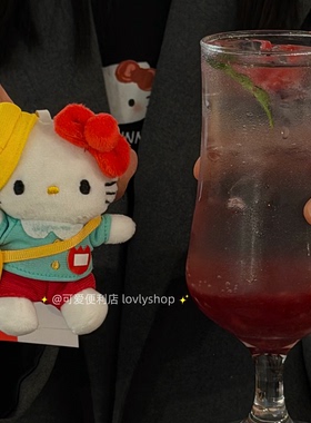 超可爱小鼻嘎系列迷你kitty包包挂件小草莓钓鱼kt毛绒钥匙扣挂饰