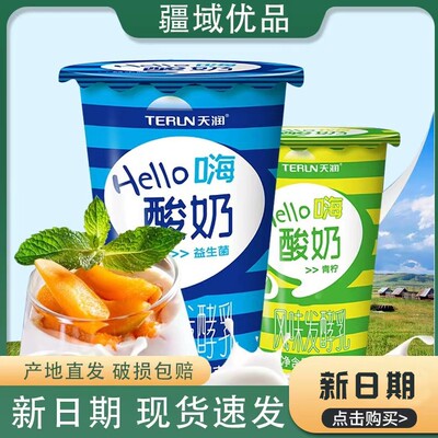 新疆天润hello12杯原味酸奶