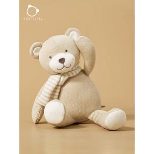 softlife婴儿安抚玩偶娃娃可啃咬小熊玩具公仔宝宝阿贝贝哄睡礼物