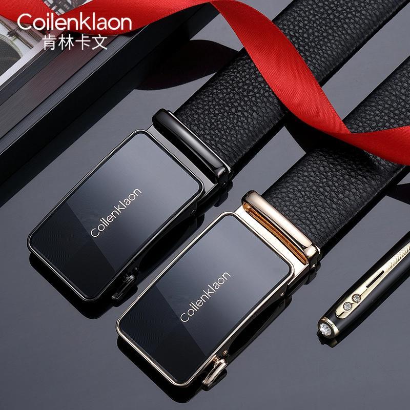 皮带男轻奢休闲真皮商务自动扣