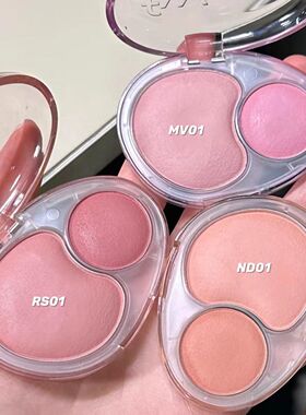 新品 fwee双色双拼色腮红持久显色上脸柔雾感土豆泥质地