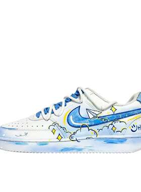 【定制球鞋】 Nike Court Vision 1 CD5434-100 (TEAM61-纸飞机)