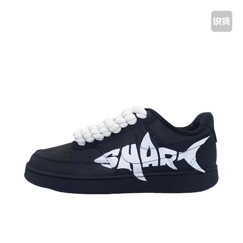 【定制球鞋】Nike Court Vision 板鞋 (Team633-大白鲨)