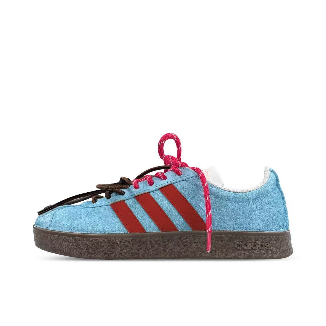 定制款 adidas neo Vl Court 德训鞋 板鞋 （TEAM456-红蓝樱桃）
