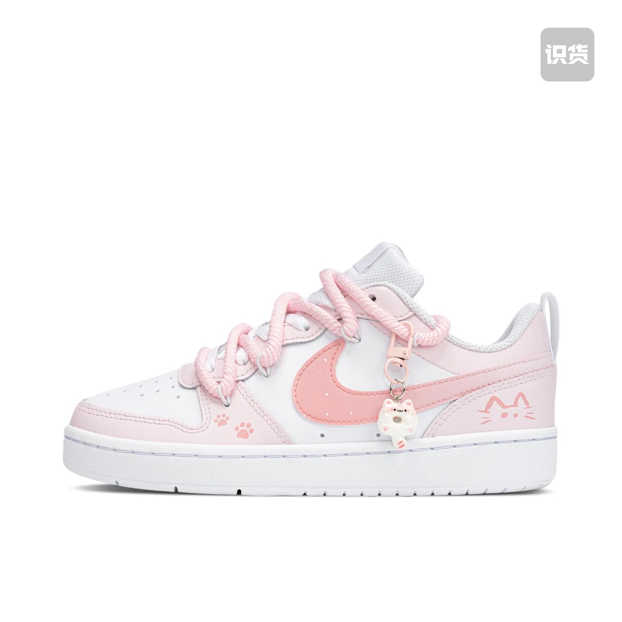 【定制球鞋】 Nike Court Borough 板鞋 (TEAM1177-桃气奶喵)