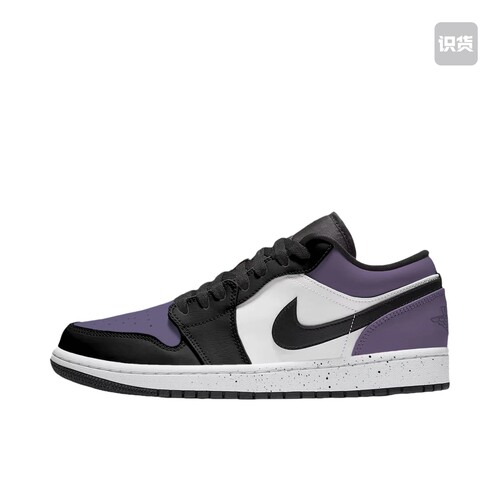 【定制球鞋】Air Jordan 1 减震 耐磨 (TEAM577-黑紫脚趾)