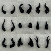 bjd头饰配件配饰龙角兽角暗黑哥特角bjd恶魔角通用cos道具头饰