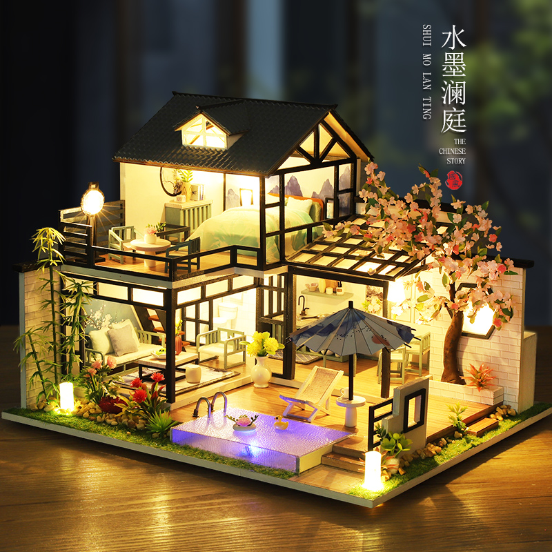 中国风diy小屋大型拼装模型礼物