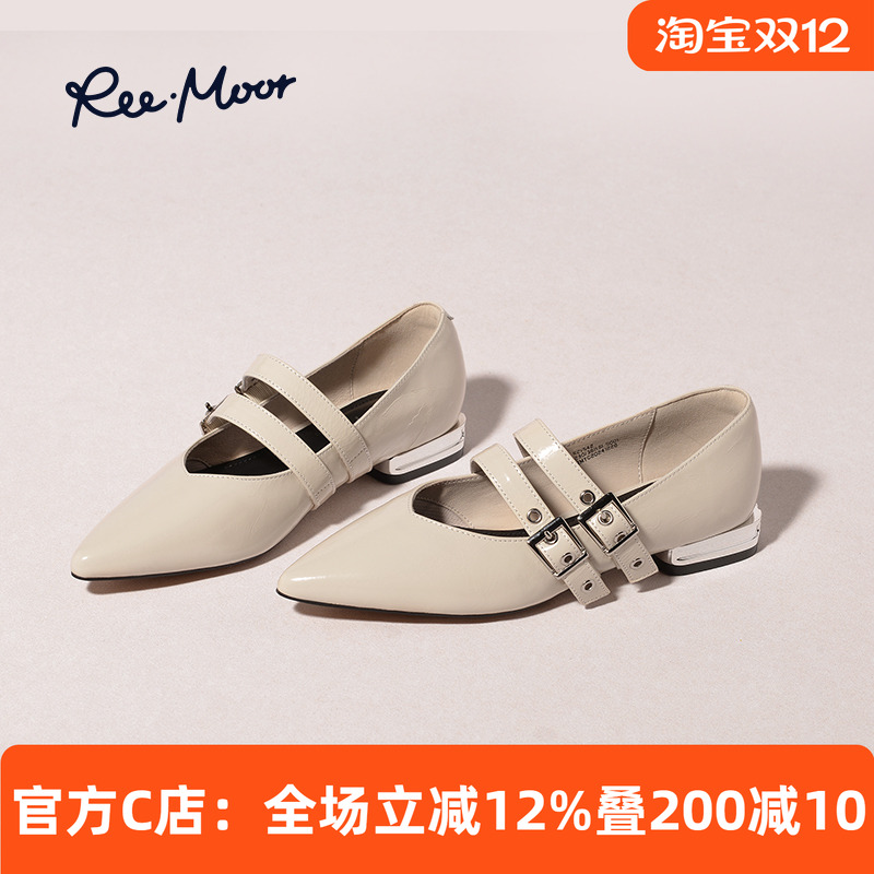 REEMOOR睿慕尖头玛丽珍鞋单鞋女