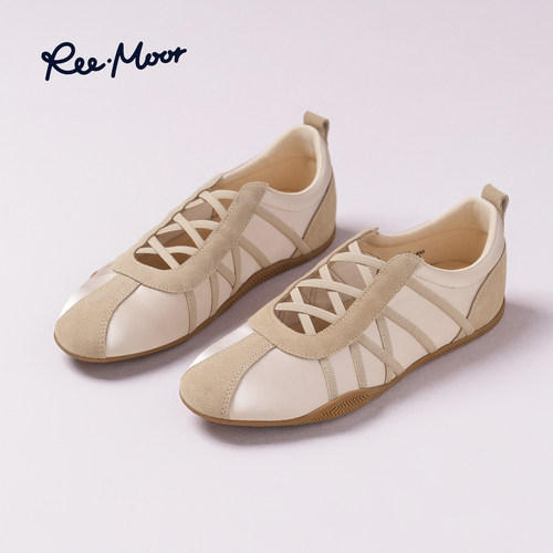 REEMOOR睿慕交叉绑带德训鞋女