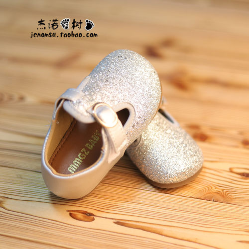 女宝皮鞋21-30码幼儿园水晶鞋子