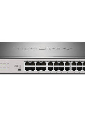 普联TP-LINK 24口全千兆交换机  钢壳监控网络网线分线器 分流器 TL-SG1024DT