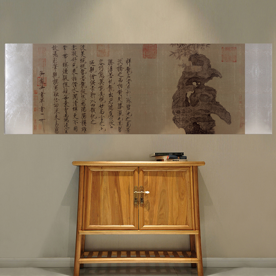 兰氏艺术客厅装饰画银箔画仿古