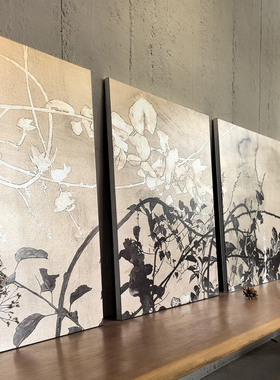 茶室客厅可折叠背景屏风传统中式