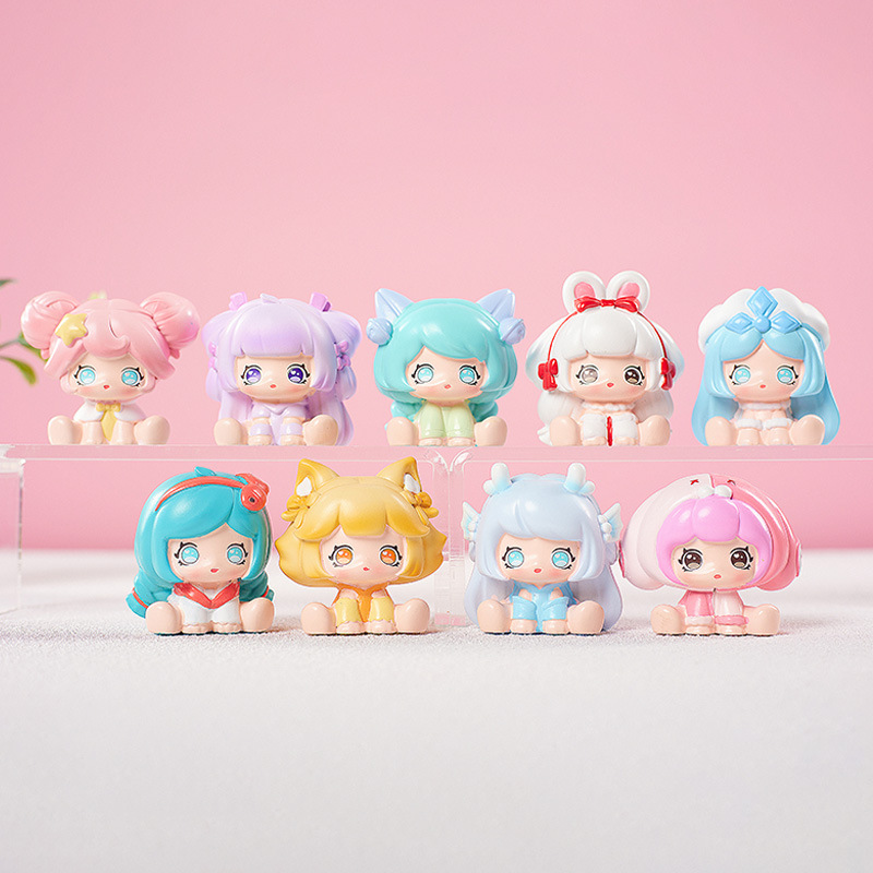 少女心萌妹排排坐王者手游公仔潮玩卡通盲盒周边手办生日礼物
