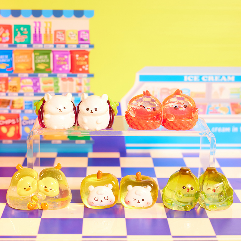 水果贴贴迷你卡通可爱萌粒仔惊喜盲袋直播热销礼品送儿童生日礼物