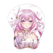 崩坏3游戏爱莉希雅美女电脑3d立体护腕鼠标垫硅胶手腕垫DIY定制