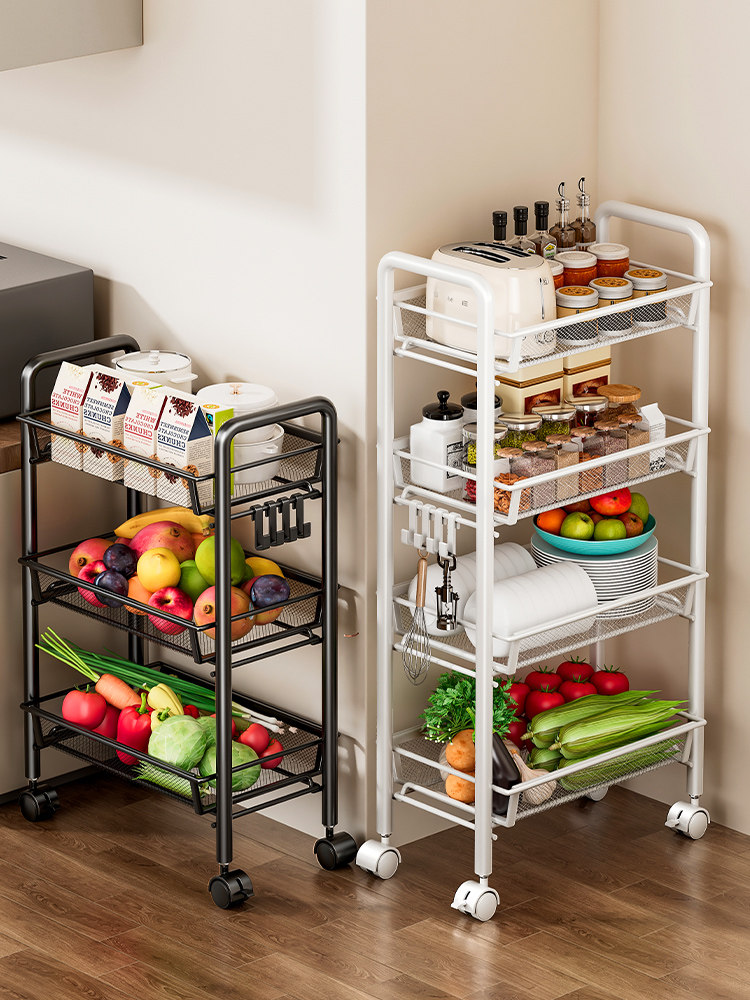 厨房蔬菜储藏架瓜果蔬菜篮储藏篮落地式多层家用储藏架可移动小车,厨房/烹饪用具,厨房置物架/置物柜/角架,淘宝优惠券,粉丝福利购,淘宝优惠卷