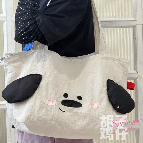 介个狗狗布包好萌好可爱鸭