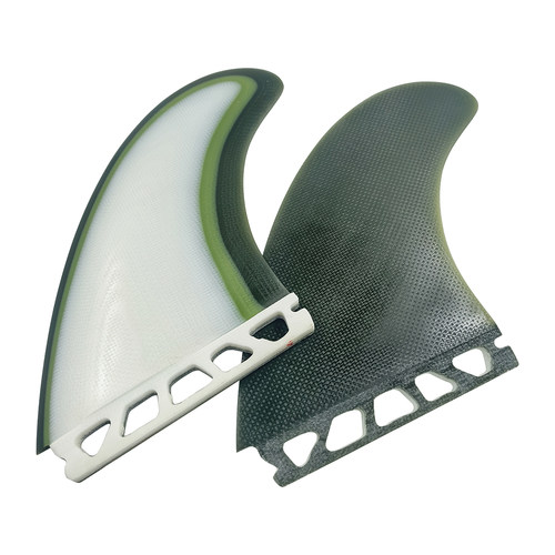 UPSURF冲浪板配件尾舵Single tap/FUT尾鳍军绿色T1鱼鳍surf fin