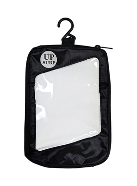 UPSURF黑色冲浪板尾舵袋子surf fin bag尾鳍防护袋可装3个鱼鳍袋