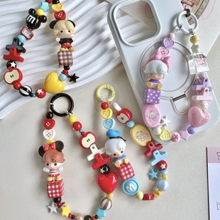 泡泡玛特迪s尼经典公仔系列手机链钥匙扣包挂件女生可爱情侣礼物