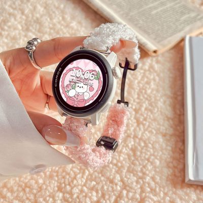 适用高驰COROSPACEPro表带pace3摇粒绒毛APEX2/2pro折叠磁吸腕带