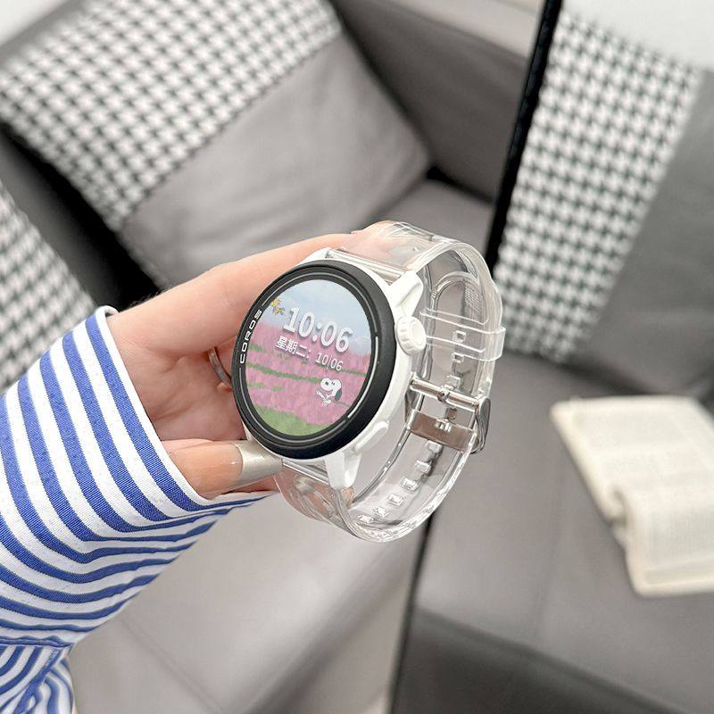 适用高驰corospace3表带夏季透明pace2手表apex2透气2pro创意腕带