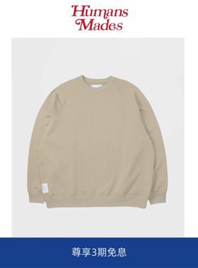 【Humans Mades】HIGH COUNT RAGLAN CREW SWEAT 余文乐圆领卫衣