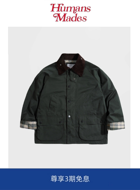 【Humans Mades】美式猎装夹克vintage灯芯绒格子工装咔叽外套