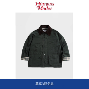 【Humans Mades】美式猎装夹克vintage灯芯绒格子工装咔叽外套