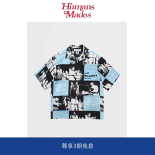 24ss Mades Art Blakey 衬衫 爵士乐鼓手夏威夷短袖 Humans