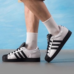 Adidas三叶草男女鞋 Superstar舒适运动板鞋IH8659 JQ3220 JQ3222