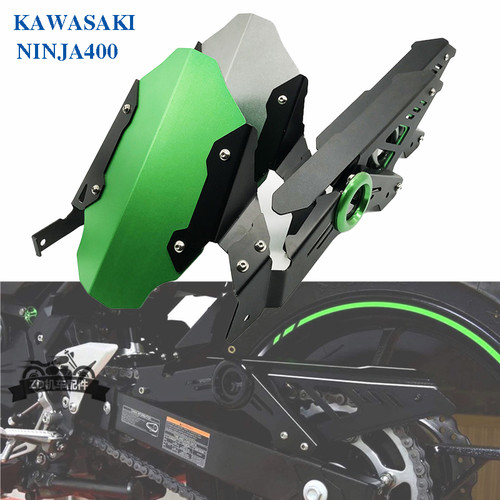 适用川崎忍者Ninja400 18-23年Z400后挡泥板改装后沙板链条盖罩