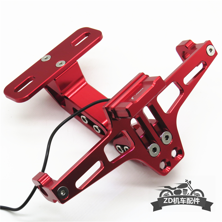 Motorcycle currency refit Kawasaki ZX6R ZX636 ZX-10R ZX14R License plate adjustable CNC Car license plate lightin the Motorcycle/Equipment/Fitting , Motorcycle Maintenance decoration , Motorcycle license plate frame  category - from Buy2taobao.com to provide professional Taobao agent buy service