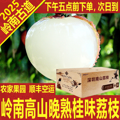 深圳南山桂味荔枝农家当季新鲜老树箱礼盒大王顺丰空运岭南古道