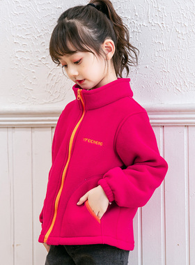 男童外套摇粒绒儿童抓绒衣2025秋冬保暖内搭中大童冲锋衣内胆上衣