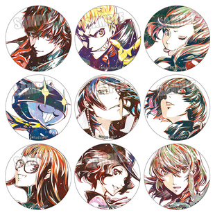 女神异闻录5吧唧Persona卡罗琳贾斯汀动漫游戏徽章胸章现货9种/P