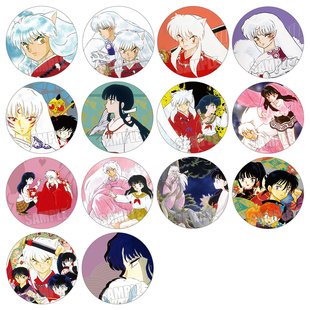 犬夜叉吧唧 Inuyasha戈薇杀生丸七宝珊瑚奈落动漫徽章胸章14种/C