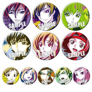 反叛的鲁路修3皇道剧场版Code Geass动漫徽章CC吧唧现货铁底胸章D