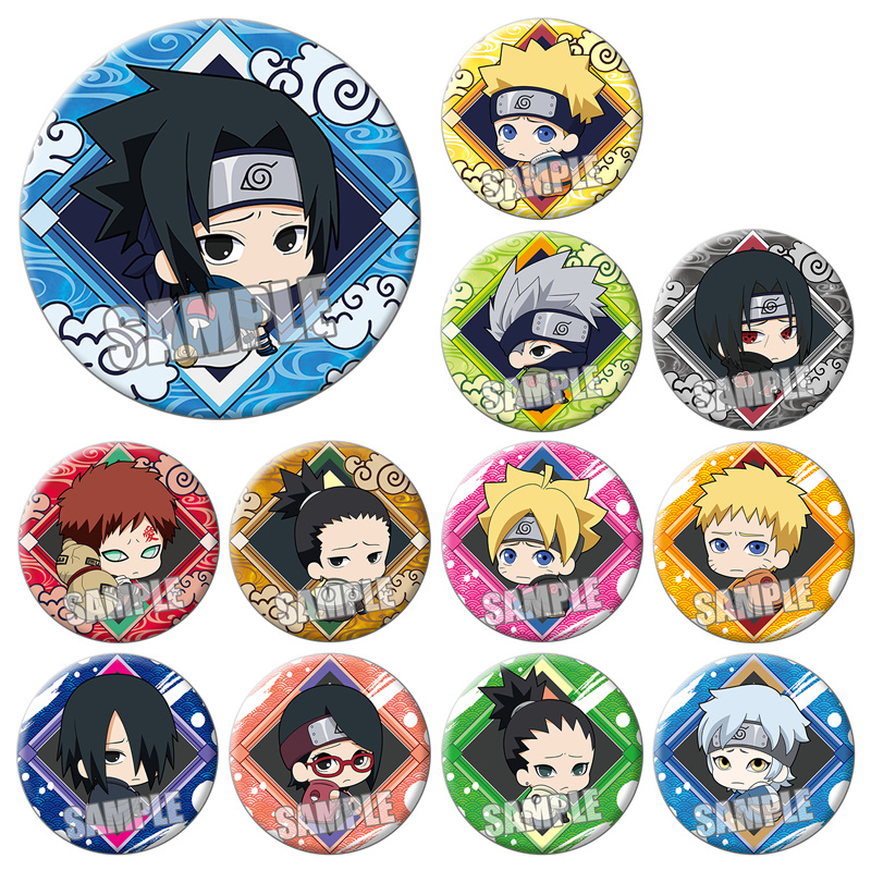 日本火影忍者徽章吧唧亮膜铁底