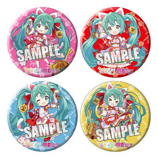 初音徽章 招财猫米库Miku动漫胸章铁底定制订做吧唧08