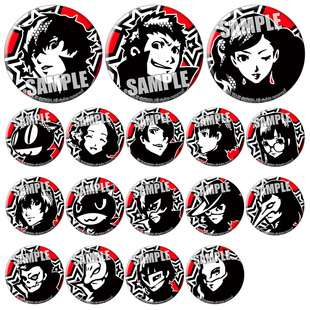 女神异闻录5吧唧游戏周边Persona高卷杏新岛真徽章动漫胸章定制D