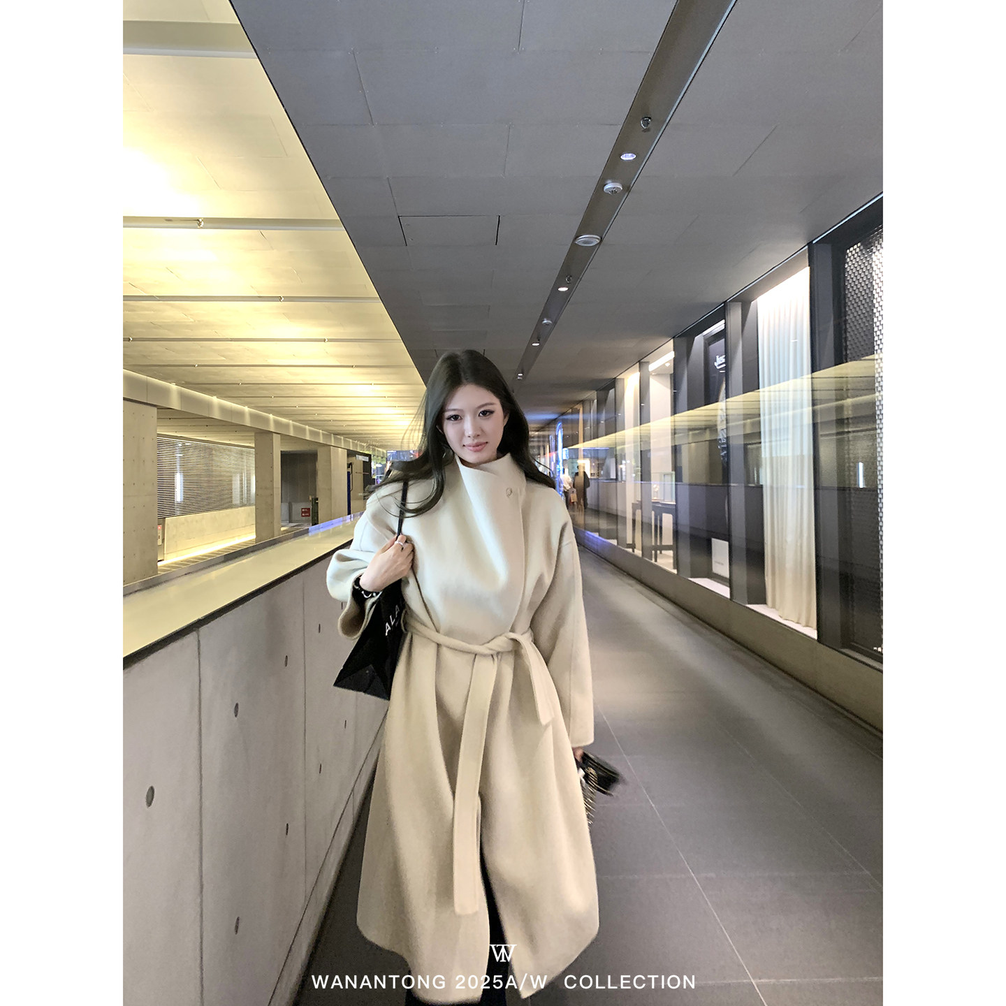 WANANTONG 缪斯大衣 极简老钱美学高支全羊毛双面尼女冬季大衣,女装/女士精品,毛呢外套,淘宝优惠券,粉丝福利购,淘宝优惠卷