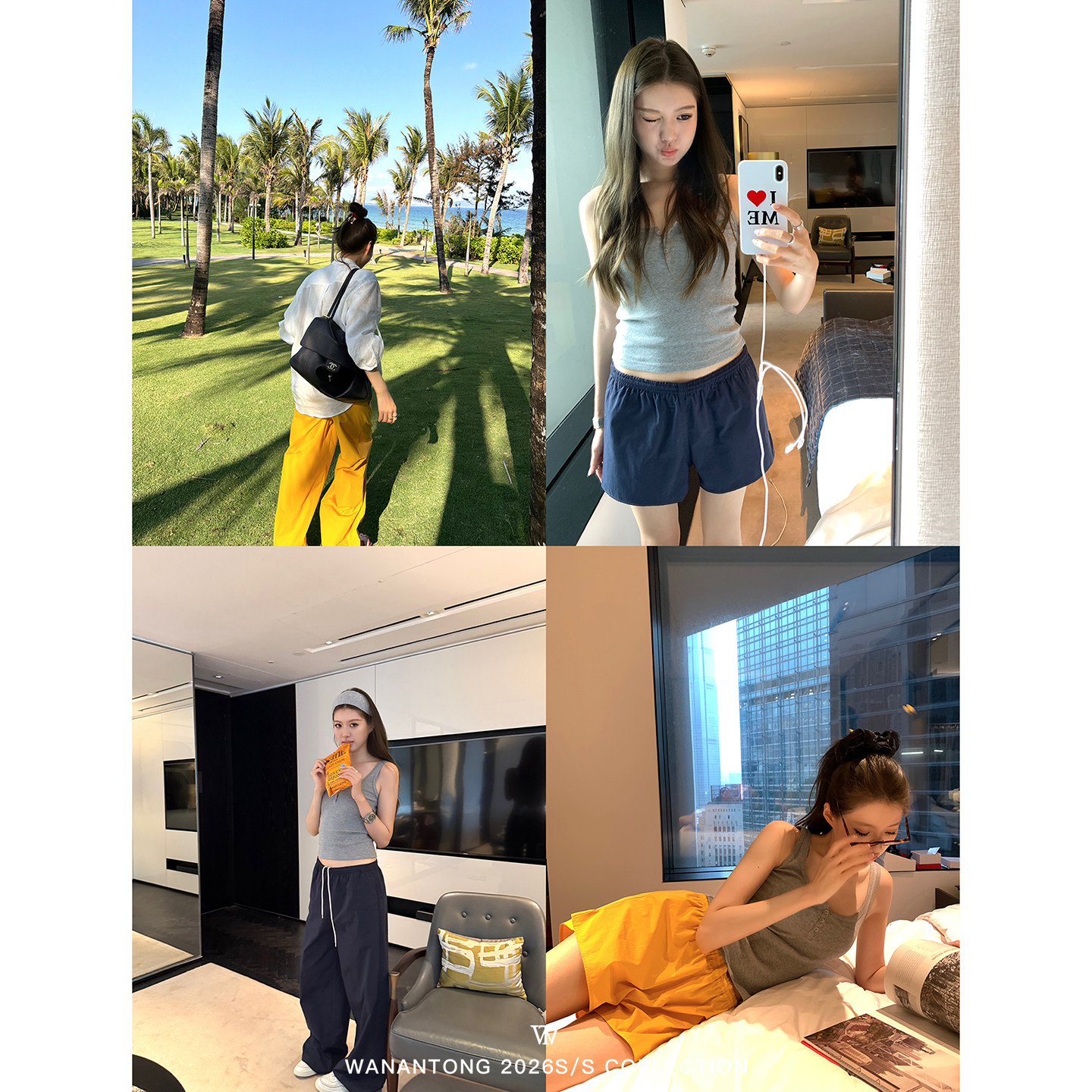 WANANTONG【colorful lazy能量补给 高密砂洗短裤/长裤】4/10