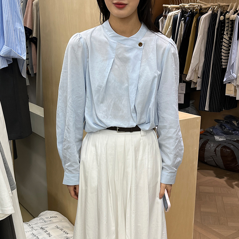 不规则衬衫韩国东大门女装十三行
