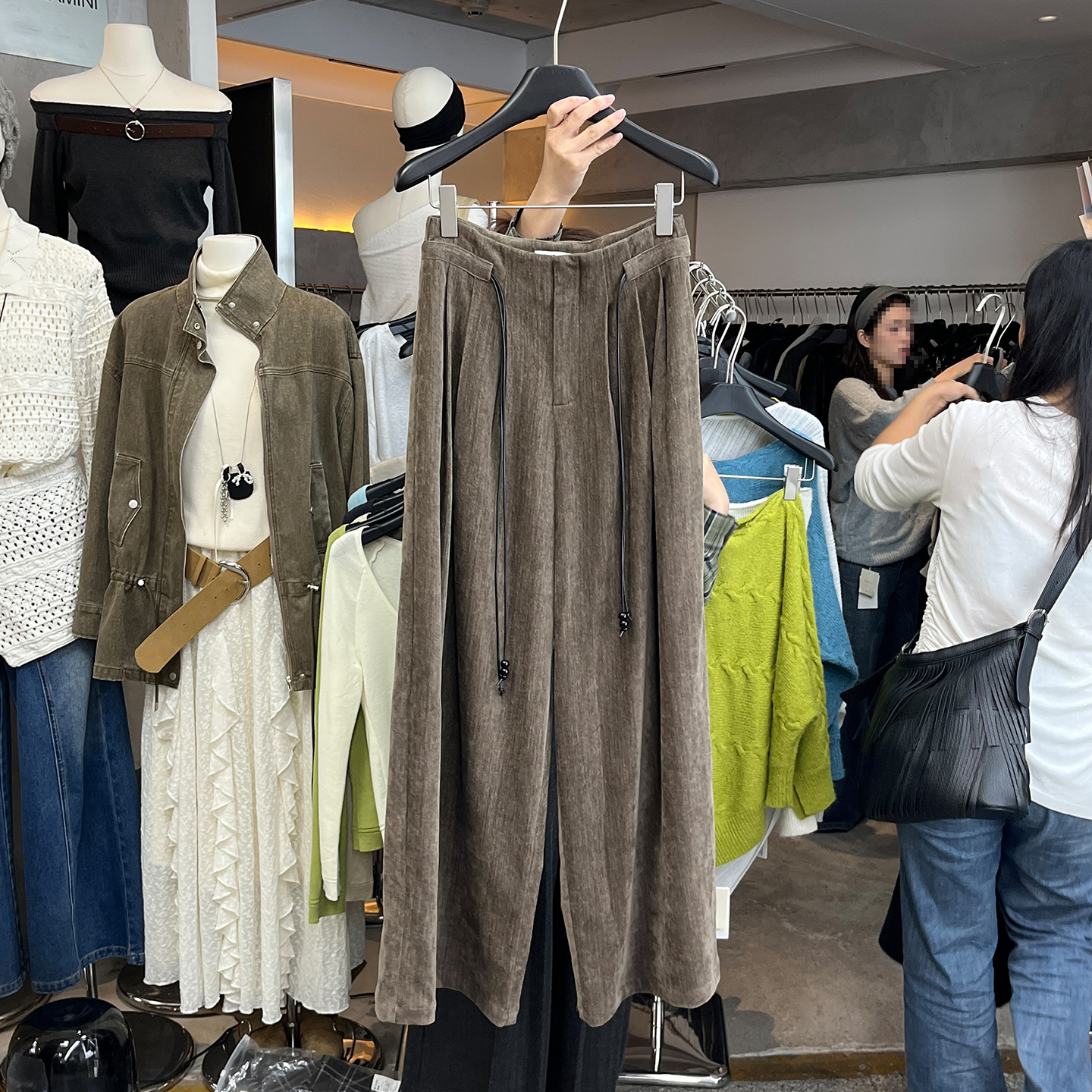 高腰直筒裤宽松休闲阔腿裤