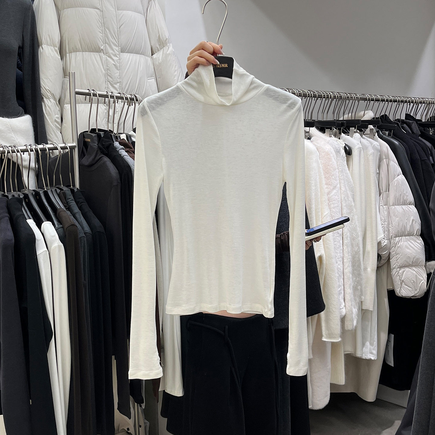 薄款打底衫修身高领针织衫女