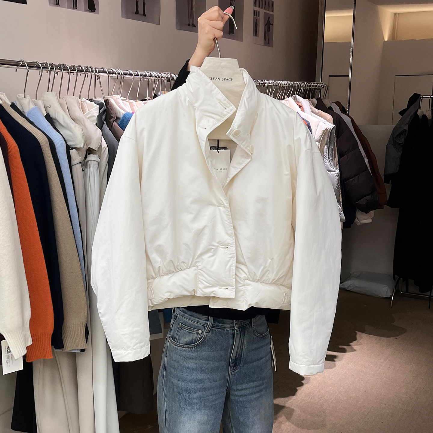 短款羽绒服女秋冬轻薄白鸭绒外套